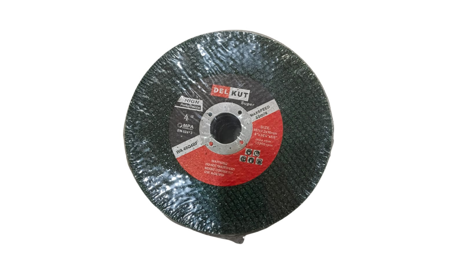 DEL KUT 4 Inch Cut Off Wheel 107x1.0x16mm (Pack of 25)