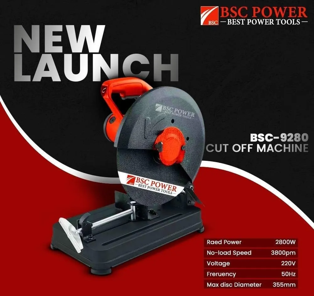 BSC POWER 2800 W Cut Off Machine 355 mm Disc 3900 RPM