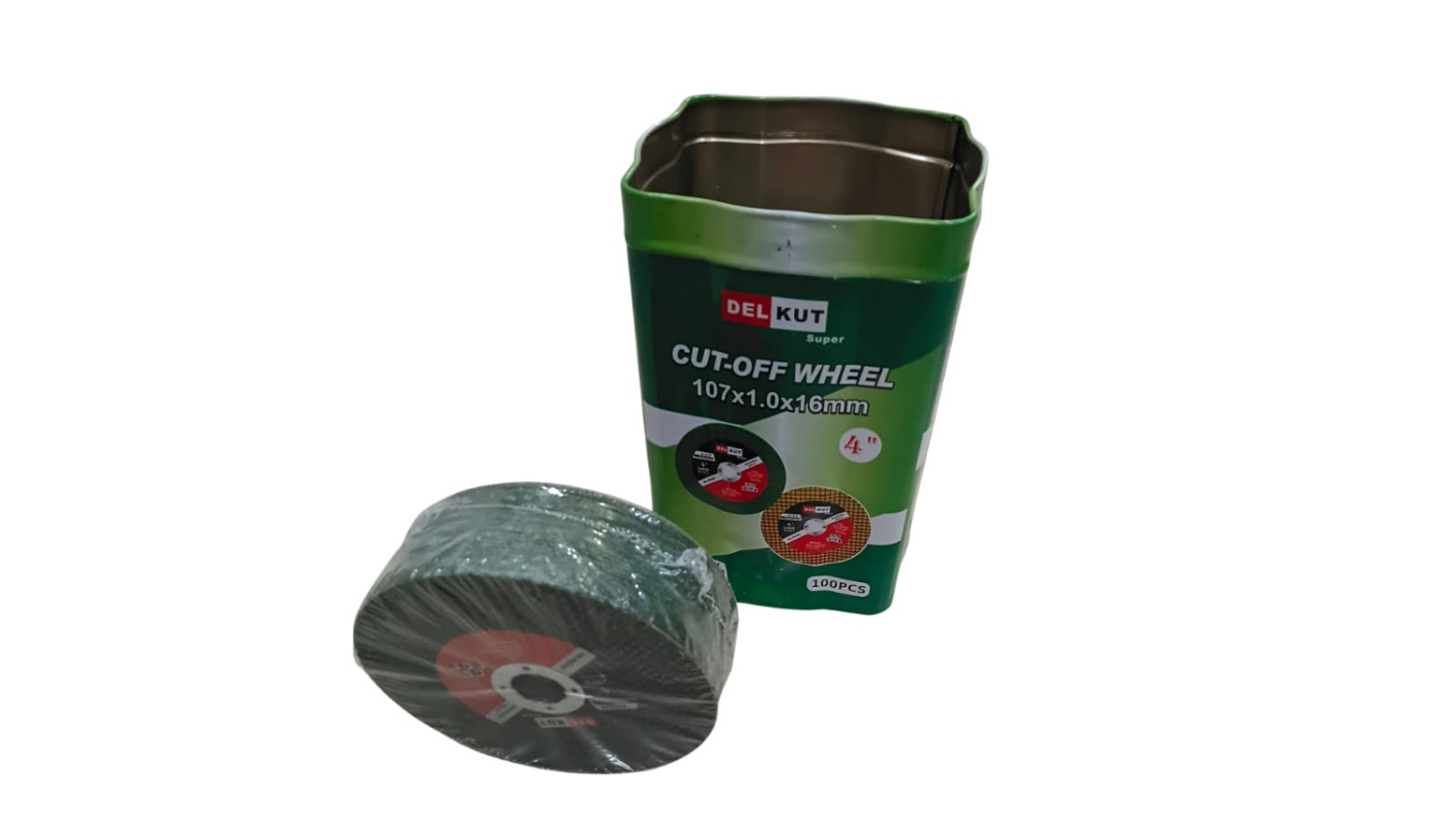 DEL KUT 4 Inch Cut Off Wheel 107x1.0x16mm (Pack of 25)
