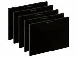 Black welding glass