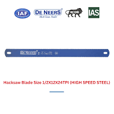Hacksaw Blade Size 1/2X12X24TPI (HIGH SPEED STEEL) De Neers (HSN