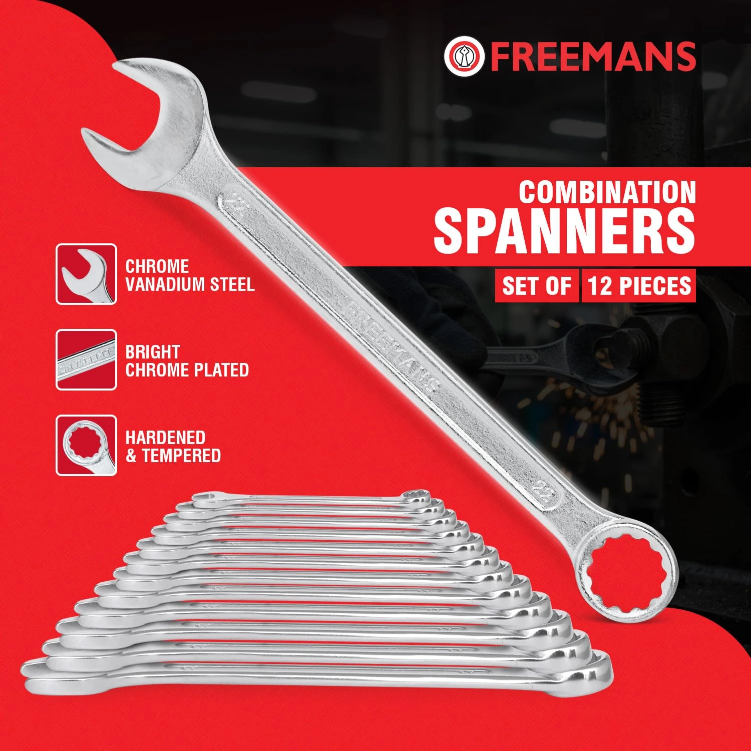 FREEMANS Combination Spanner sets